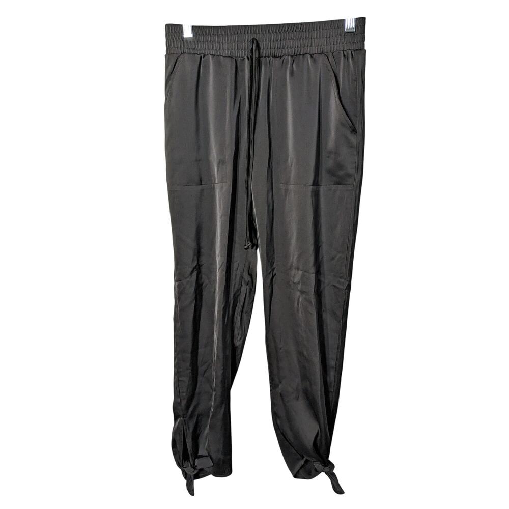 Socialite Black Ankle Tie Lounge Pants Size XS Extra Small